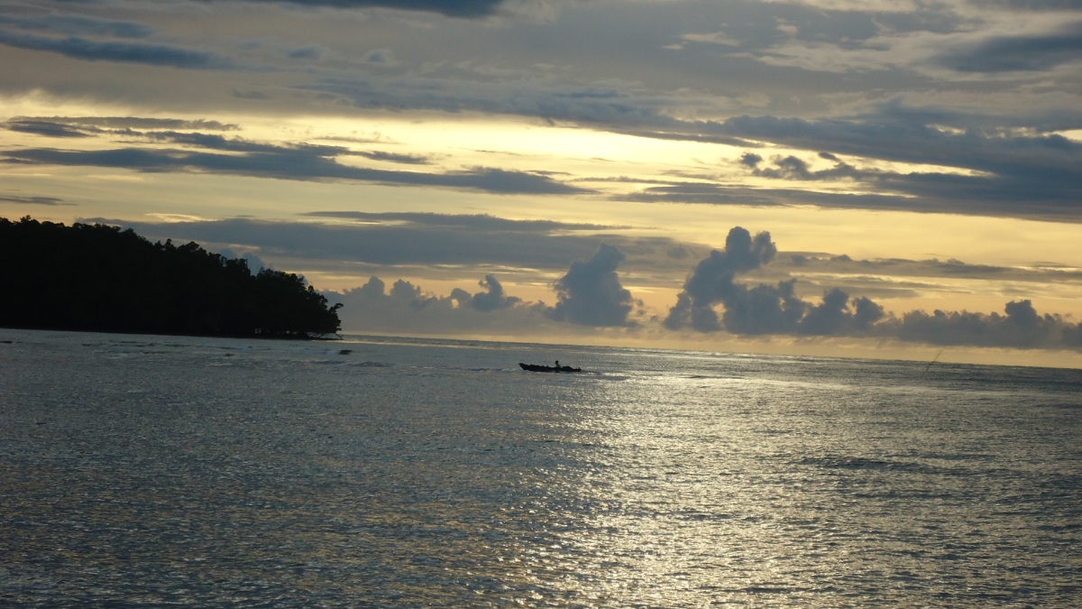 Waisai Sea Raja Ampat, in the morning