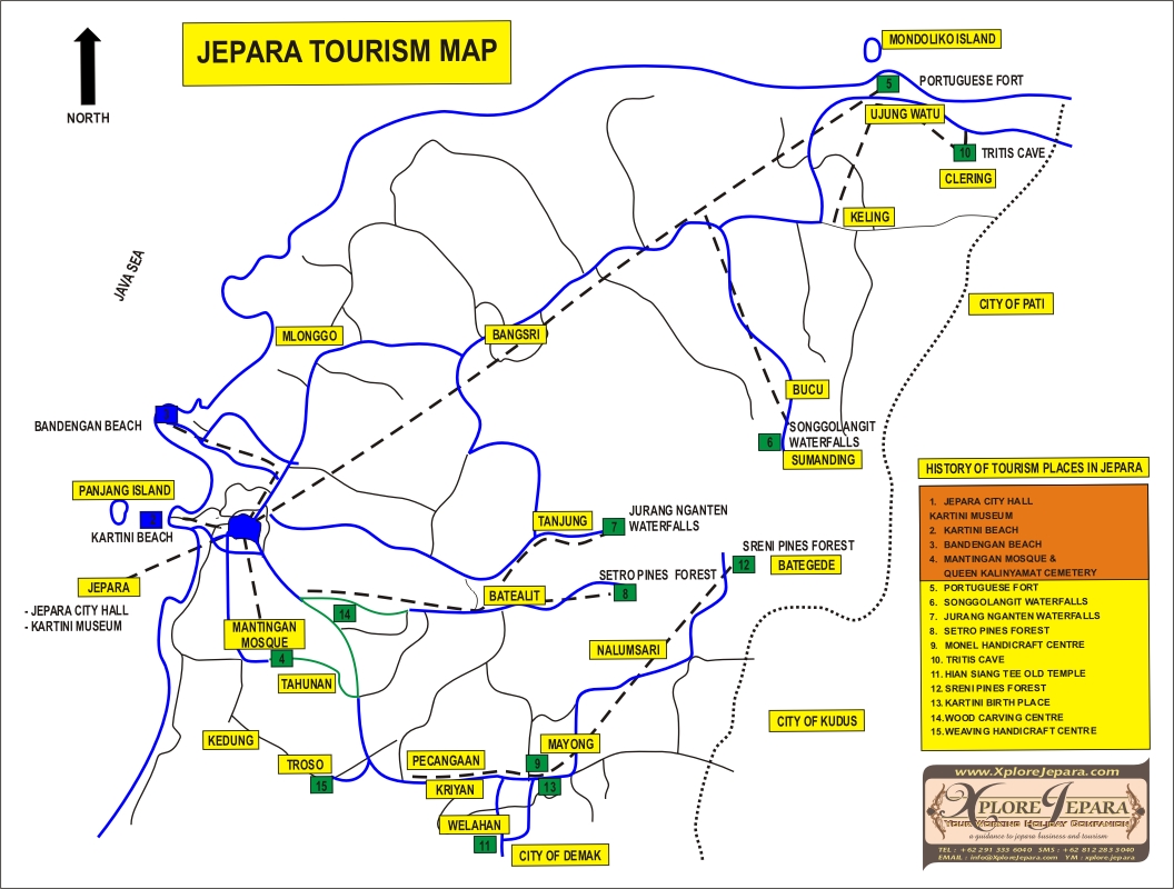 JEPARA TOURISM MAP